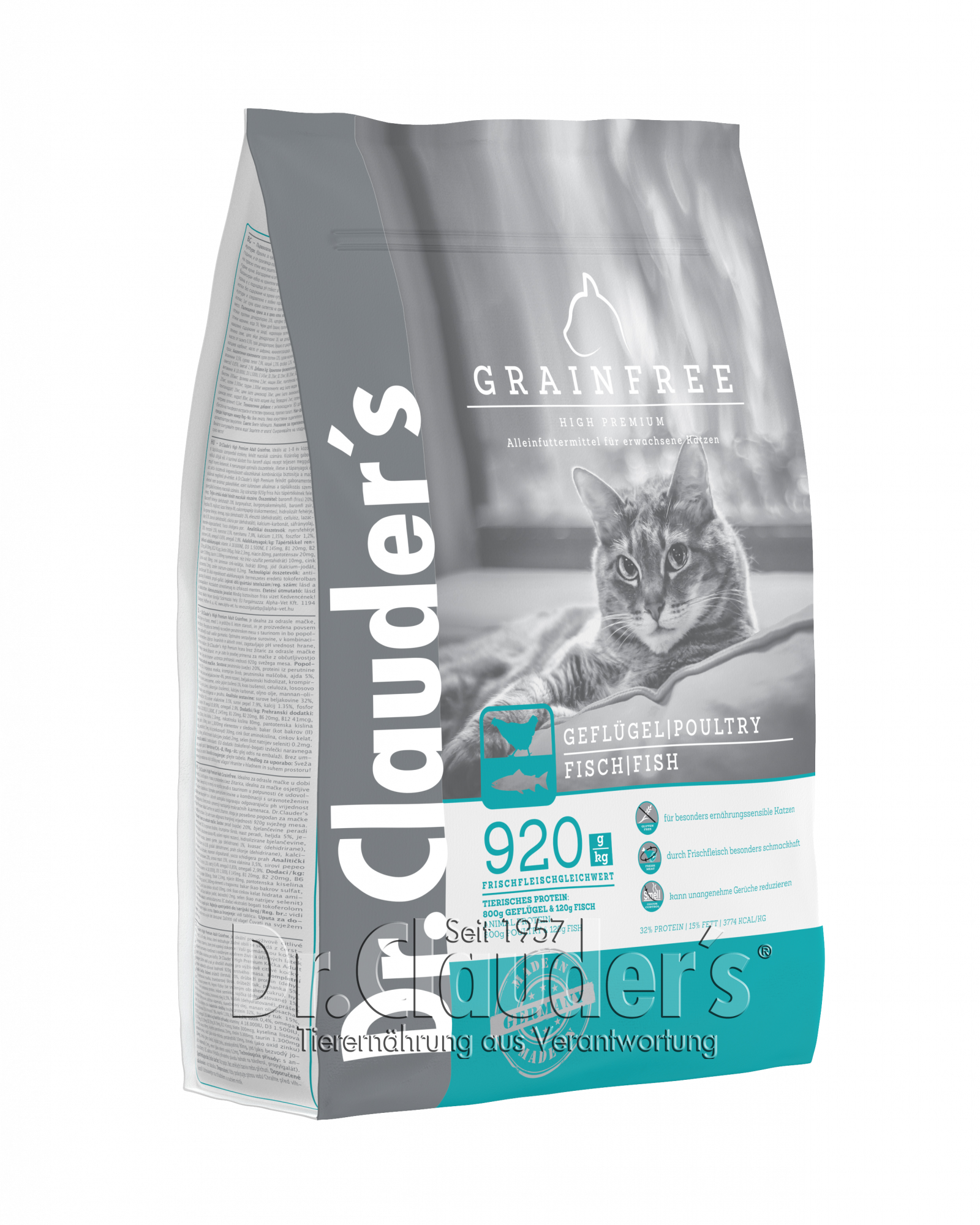 Dr. Clauder High Premium Cat Grainfree  Sans Céréales 4 kg